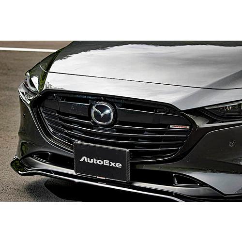 AUTOEXE フロントグリル マツダ MAZDA3 ファストバック BP系用 ピアノブラック/艶消...