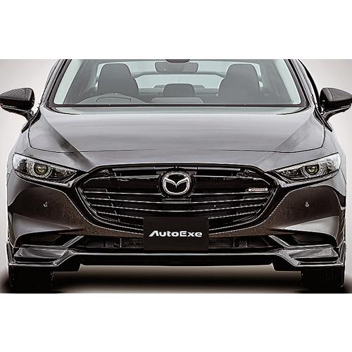 AUTOEXE フロントグリル マツダ MAZDA3 セダン BP系用 ピアノブラック/艶消しブラッ...
