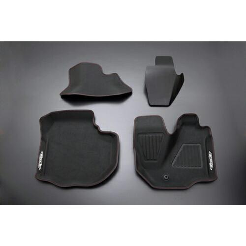 玄武(ゲンブ) コンフォートマット レッドステッチ フロントセット トヨタ ハイエース 標準ボディ ...