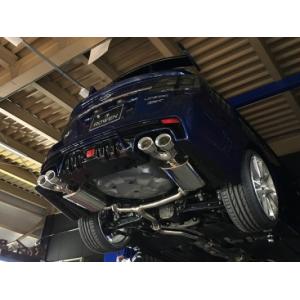 M's】スバル レヴォーグ 前期 4本出し 2サイレンサー マフラー チタン