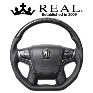 REAL　プレミアムシリーズDシェイプ　ブラックカーボン Amazon | REAL(レアル)ステアリング【210クラウン】プレミアム