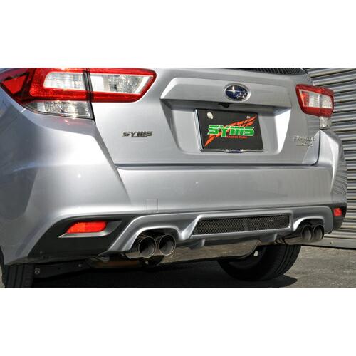 シムスレーシング リヤマフラー + カラードガーニッシュセット スバル XV GT3/GT7/GTE...