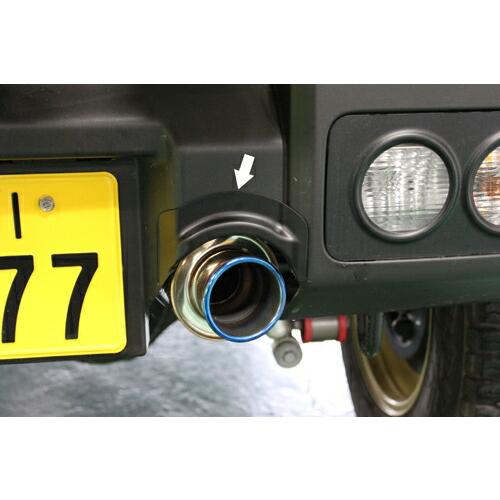 オフロードサービス タニグチ コンペマフラーR + 純正バンパー用マフラーガーニッシュ スズキ ジム...