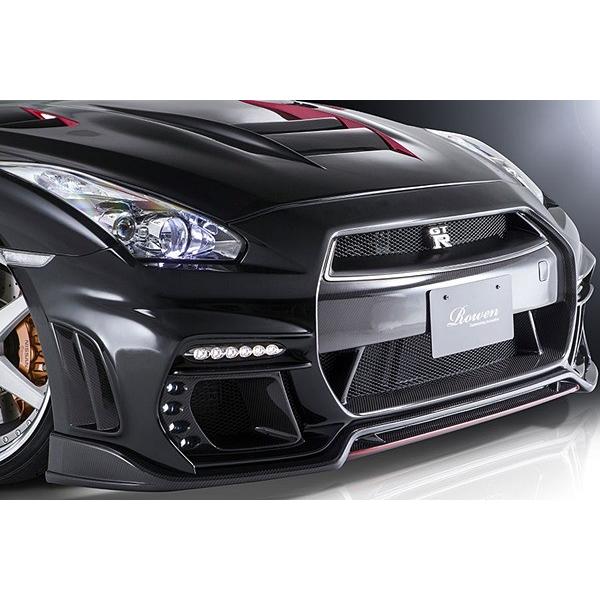 ROWEN エアロ WORLD PLATINUM フロントリップスポイラー WetCarbon製 素...