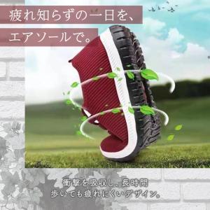 レディース シニア世代 スニーカー 軽量 ウォ...の詳細画像3