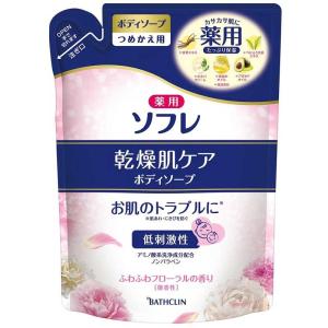 薬用ソフレ　乾燥肌ケアボディソープ　つめかえ用　４００ｍｌ｜yatownart