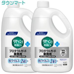 【2個まとめ買い】リセッシュ除菌ＥＸ　プロテクトガード　香りが残らないタイプ　業務用　２Ｌ　×2個｜yatownart