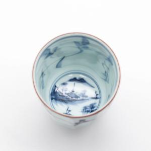 波佐見焼 一誠陶器 時代山水 コップ 大 呉須...の詳細画像4