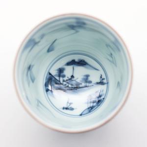 波佐見焼 一誠陶器 時代山水 コップ 大 呉須...の詳細画像5