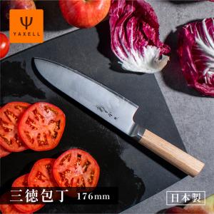 包丁 三徳包丁 18cm (180mm) 関の刃物 ダマスカス 45層 10A ステンレス
