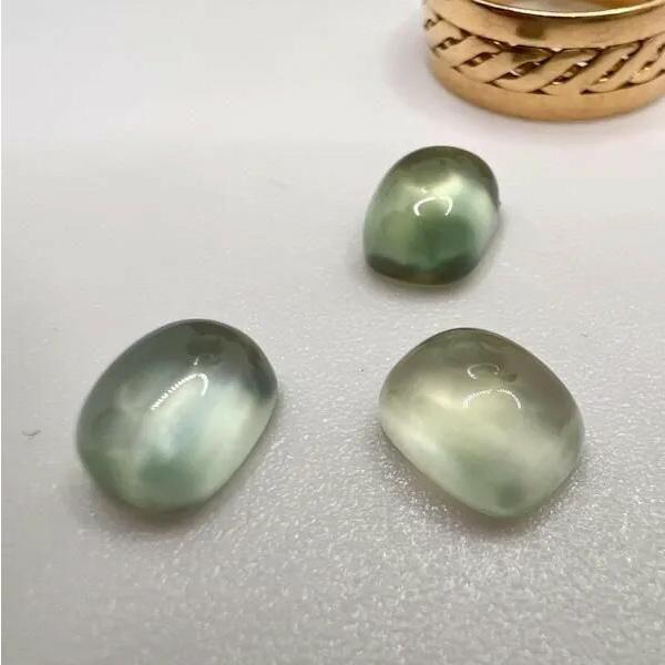 プレナイト オーバル 8mm×6ｍｍ W77880780A♪ 天然石 ルース 宝石 ジェム 裸石 パ...