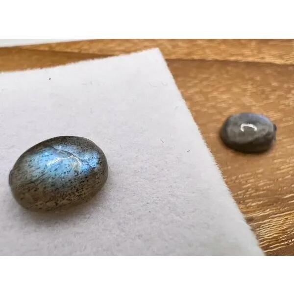 【メール便】ラブラドライト オーバル 10mm×8mm V84880047-27♪ 天然石 ルース ...