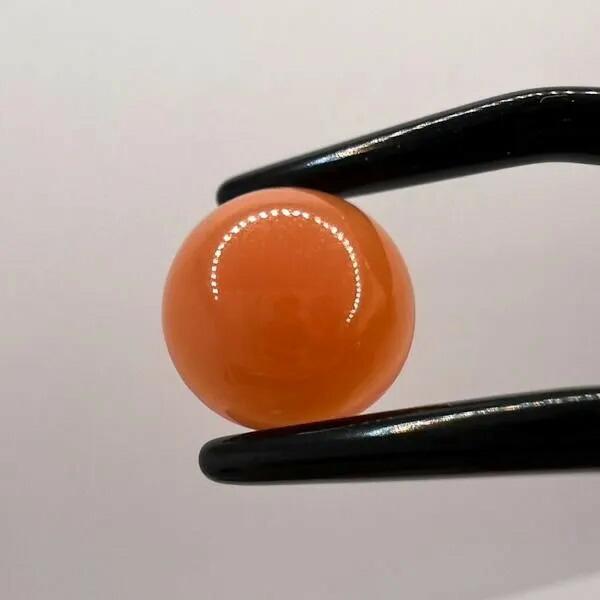 オレンジムーンストーン 12mm ラウンド B8988002027♪ 天然石 ルース 宝石 ジェム ...