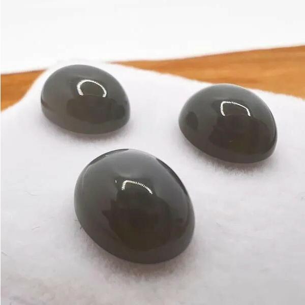 グレームーンストーン １０mm×８mm オーバル カボション V8488004227♪ 天然石 ルー...