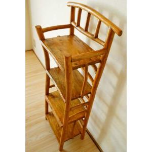 アジアン家具 収納家具 マガジンラック ウッド...の詳細画像3