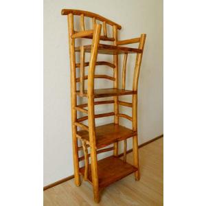 アジアン家具 収納家具 マガジンラック ウッド...の詳細画像4