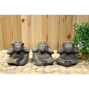 モンキー3点セット オブジェ 置物 ゴールド 風水 金運 縁起物 モンキー3点セット オブジェ 置物 ゴールド 風水 金運 縁起物 見ざる