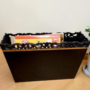 アジアン バリ 雑貨 ♪リーフ彫刻マガジンラック♪ おしゃれ