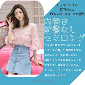 ウィッグ 前髪なし セミロング ロング ボブ ...の詳細画像2