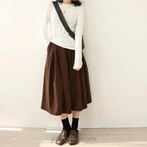 ワイドパンツ レディース コーデュロイ キュロ...の詳細画像3