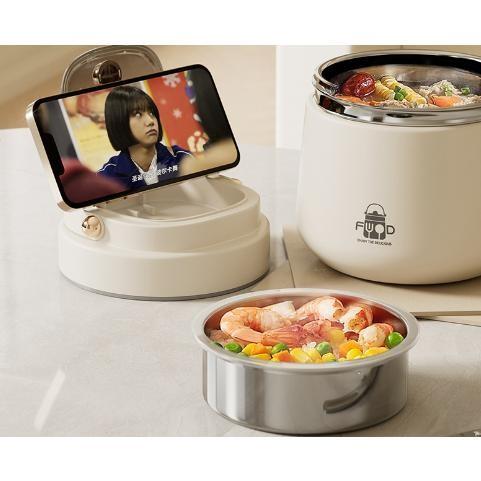 弁当箱 保温弁当箱 スプーン付 収納袋付き 多層構造 ランチどんぶりランチジャー 1200ml 15...