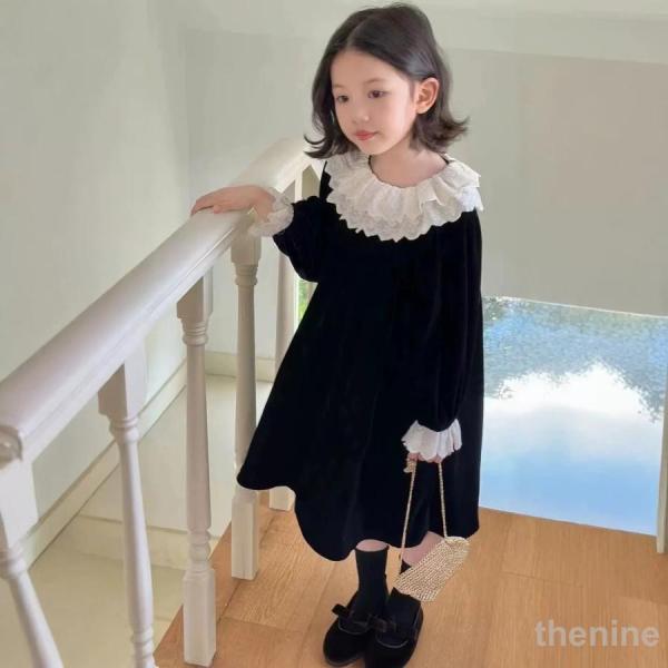 子供服 ワンピース 長袖 フォーマル 結婚式 発表会 受験用 七五三 キッズ 女の子 可愛い 姉妹 ...