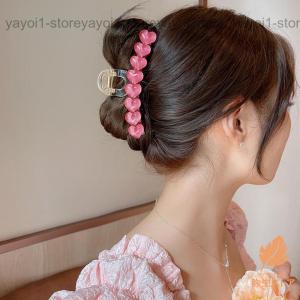 ハートヘアクリップ ピンクバンスクリップ｜yayoi1-store