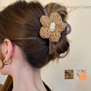 ヘアクリップレディース 花バンスクリップ｜yayoi1-store