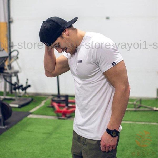 メンズファッション 運動服 Tシャツ 半袖 タンクトップ 夏新作 薄手 スポーツウエア ジムウェア ...