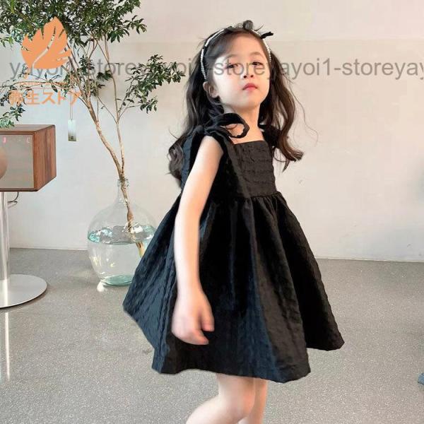 子供 ワンピース 子どもドレス ピアノ 発表会 ドレス 袖なし 夏着 子供服 レースワンピース 結婚...