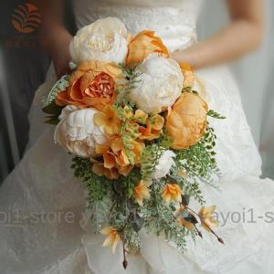 ブーケ ウェディング プリザーブドフラワー ラウンド型 ホワイト