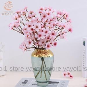 桃の花 桃スプレー(造花?アートフラワー)】2...の詳細画像1