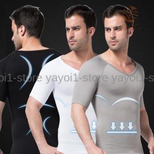 加圧シャツ メンズ vネック 極マッチョ 加圧インナー 加圧tシャツ