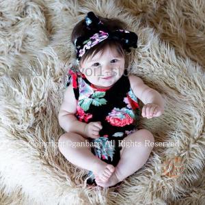 付き ベビー服 ロンパース ノースリーブ 新生...の詳細画像4