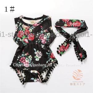 付き ベビー服 ロンパース ノースリーブ 新生...の詳細画像5