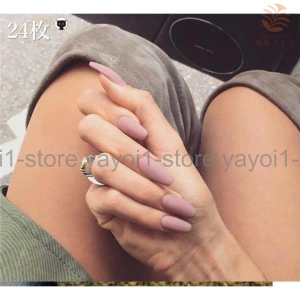 ネイルチップ つや消し 紫 ネイル チップ ブライダル 結婚式 時短ネイル 貼るネイル ウエディング...