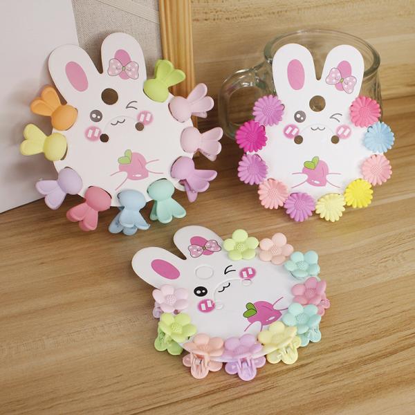 ヘアクリップ ミニ ヘアピン キッズ 子供用 子ども 女の子 ベビー 赤ちゃん リボン 花 いちごう...