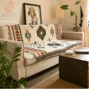 ブランケット パッチワーク ハンドメイド マルチカバー 100cm×100cm