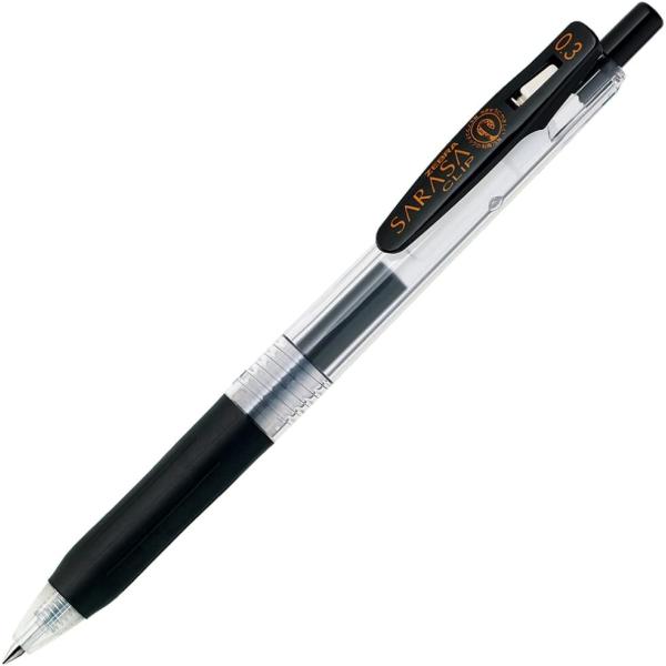 ゼブラ ジェルボールペン サラサクリップ 0.3 黒 10本 B-JJH15-BK