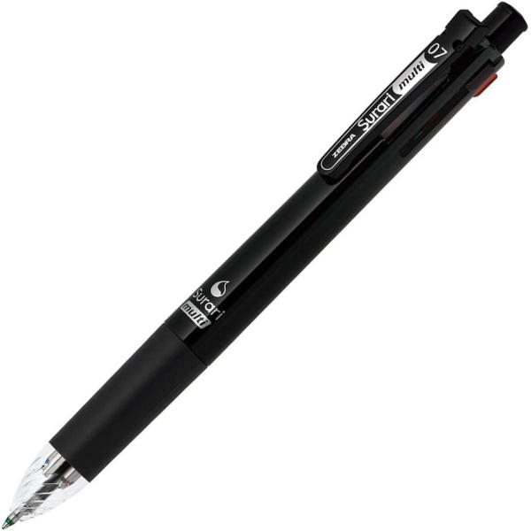 ゼブラ 多機能ペン 4色+シャープ スラリマルチ 0.7 黒 P-B4SA11-BK 【軸色】黒