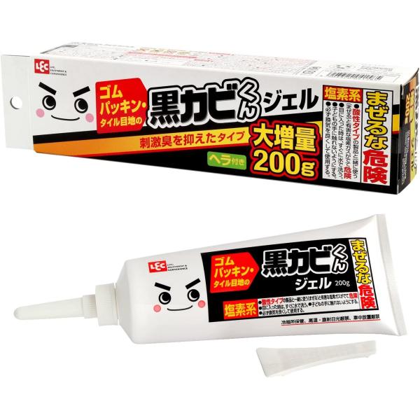 激落ち 黒カビくん カビとりジェル 大増量 200g (ヘラ付き) 単品 200g・ヘラ付き