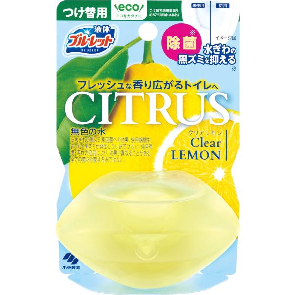 液体ブルーレットおくだけ 除菌 シトラス クリアレモンの香り 詰め替え用 70ml トイレタンク芳香...