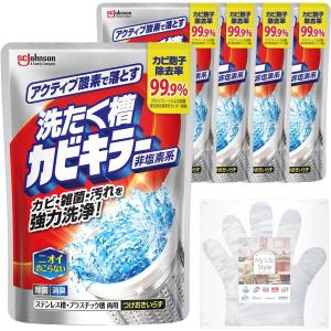 カビキラー 洗濯槽クリーナー 洗濯槽カビキラー 酸素系粉末タイプ 250g×5本 お掃除用手袋つき カビ取り 除菌 洗濯機 掃除 まとめ買い 5個｜yayoigen