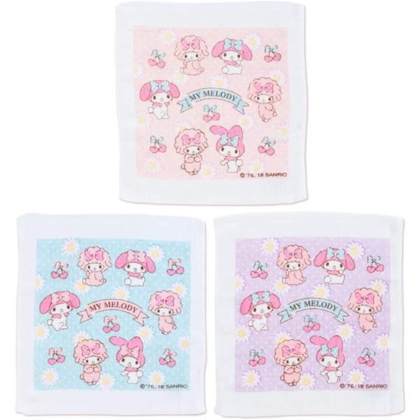 サンリオ(SANRIO) マイメロディ おしぼりタオル3枚セット 約29×32cm 100%綿 32...