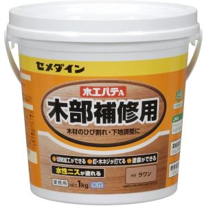 セメダイン 木部補修用 木工パテA 業務用 1kg ポリ缶 ラワン HC-156 1個