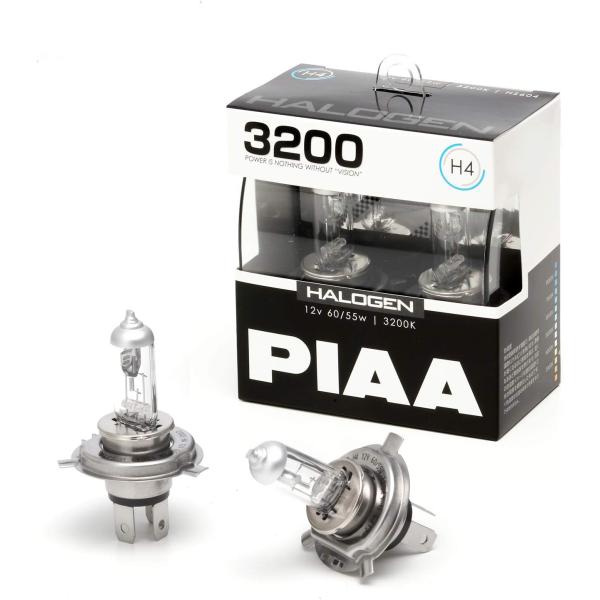 PIAA ヘッドライト・フォグランプ用 ハロゲン H4 3200K 車検対応 2個入 12V 60/...