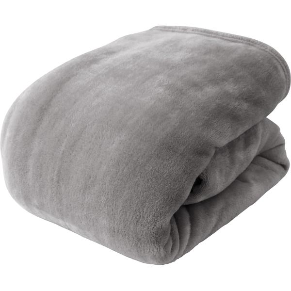 mofua 毛布 セミダブル 冬用 マイクロファイバー グレー あったか もふもふ 洗える 乾きやす...