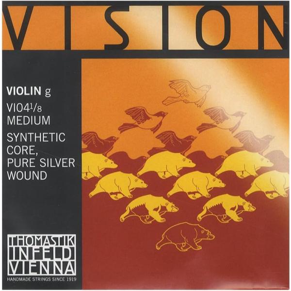 Vision ヴィジョン バイオリン弦 G線 シルバー巻 VI04 1/8 G線VI04