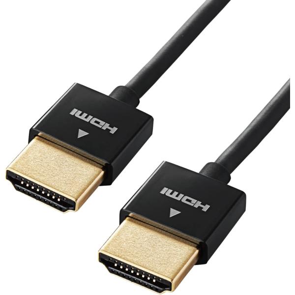 エレコム HDMI ケーブル 1m 4K×2K対応 スーパースリム ブラック CAC-HD14SS1...