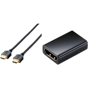 【中継アダプタセット】 エレコム HDMI ケーブル 5m 4K × 2K対応 ブラック DH-HD...